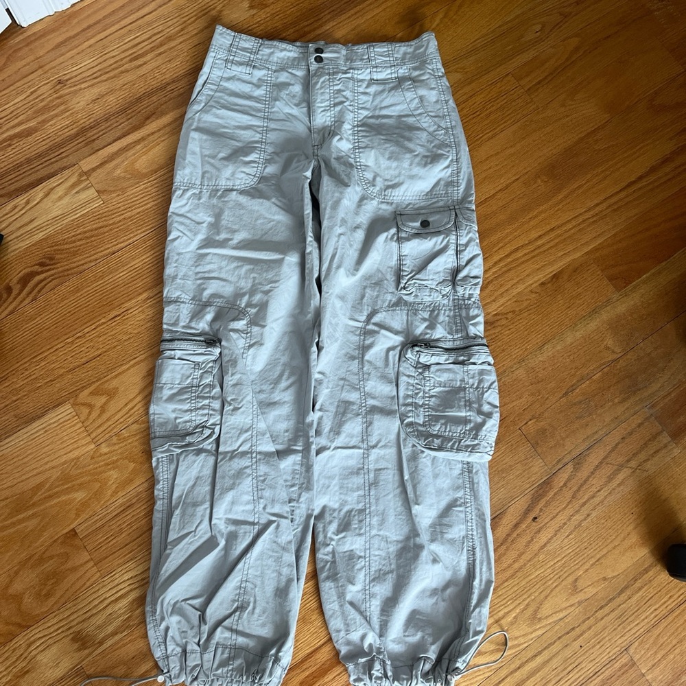 Garage Low Waisted Light Blue Cargo Pants